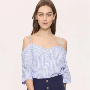 Striped Off-Shoulder