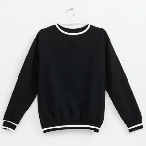 Striped Patchwork Sweatshirt