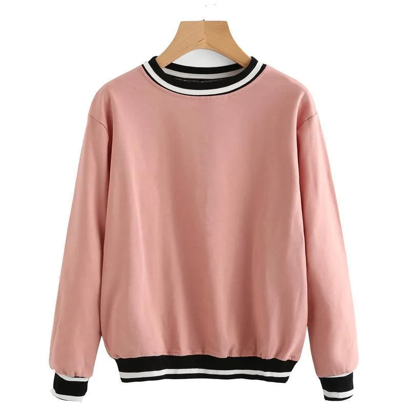 Striped Patchwork Sweatshirt