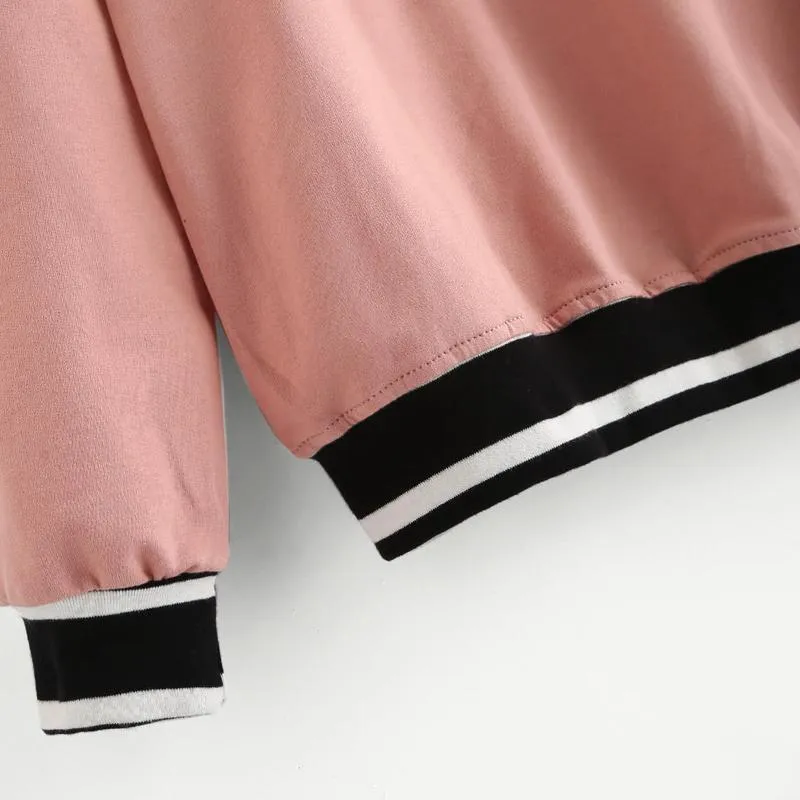 Striped Patchwork Sweatshirt