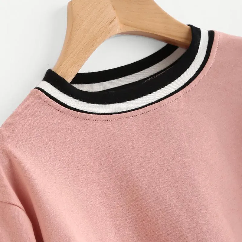 Striped Patchwork Sweatshirt