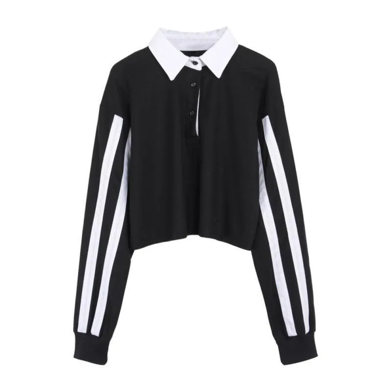 Striped Turn-Down Collar Shirt