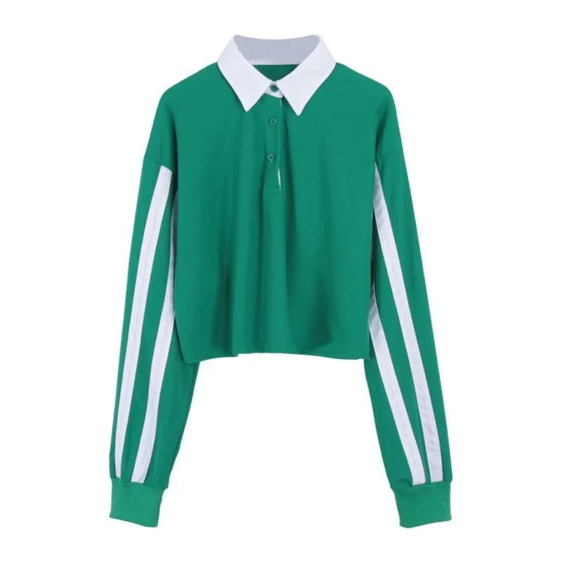 Striped Turn-Down Collar Shirt