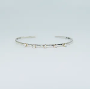Studded Pearl Cuff Bracelet