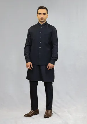 Suiting Dark Sapphire  Traditional Waistcoat