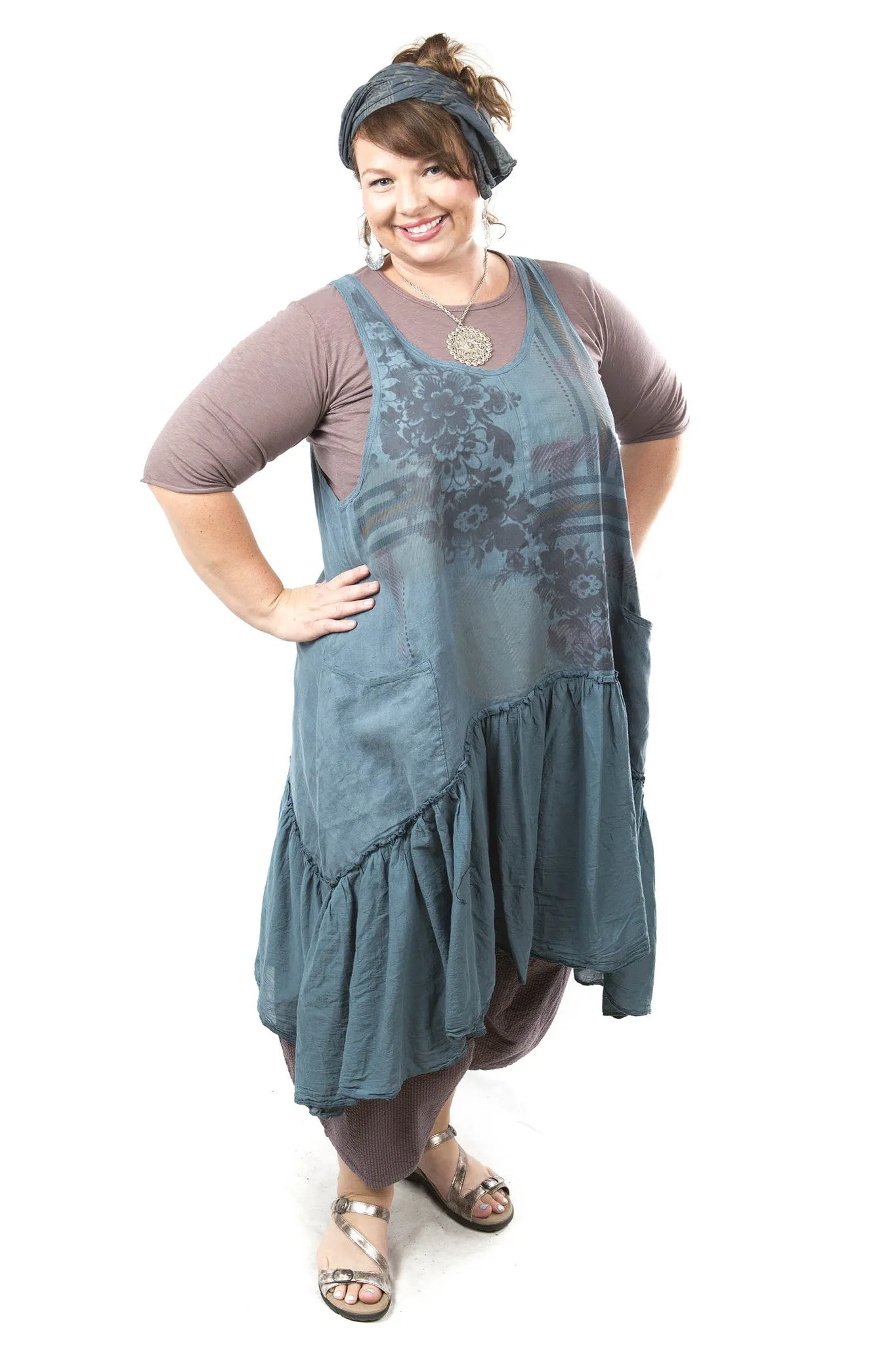 Summer Frock Printed-Blue Fish Clothing