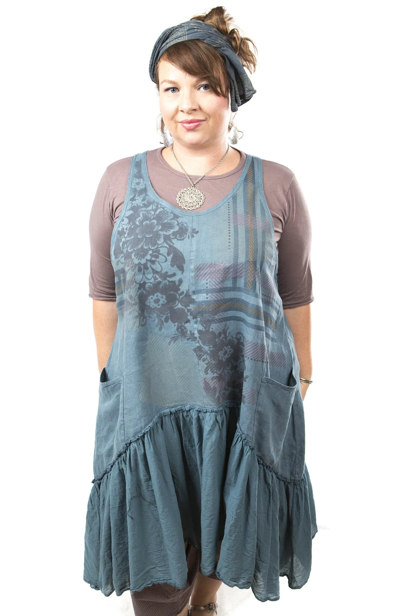 Summer Frock Printed-Blue Fish Clothing
