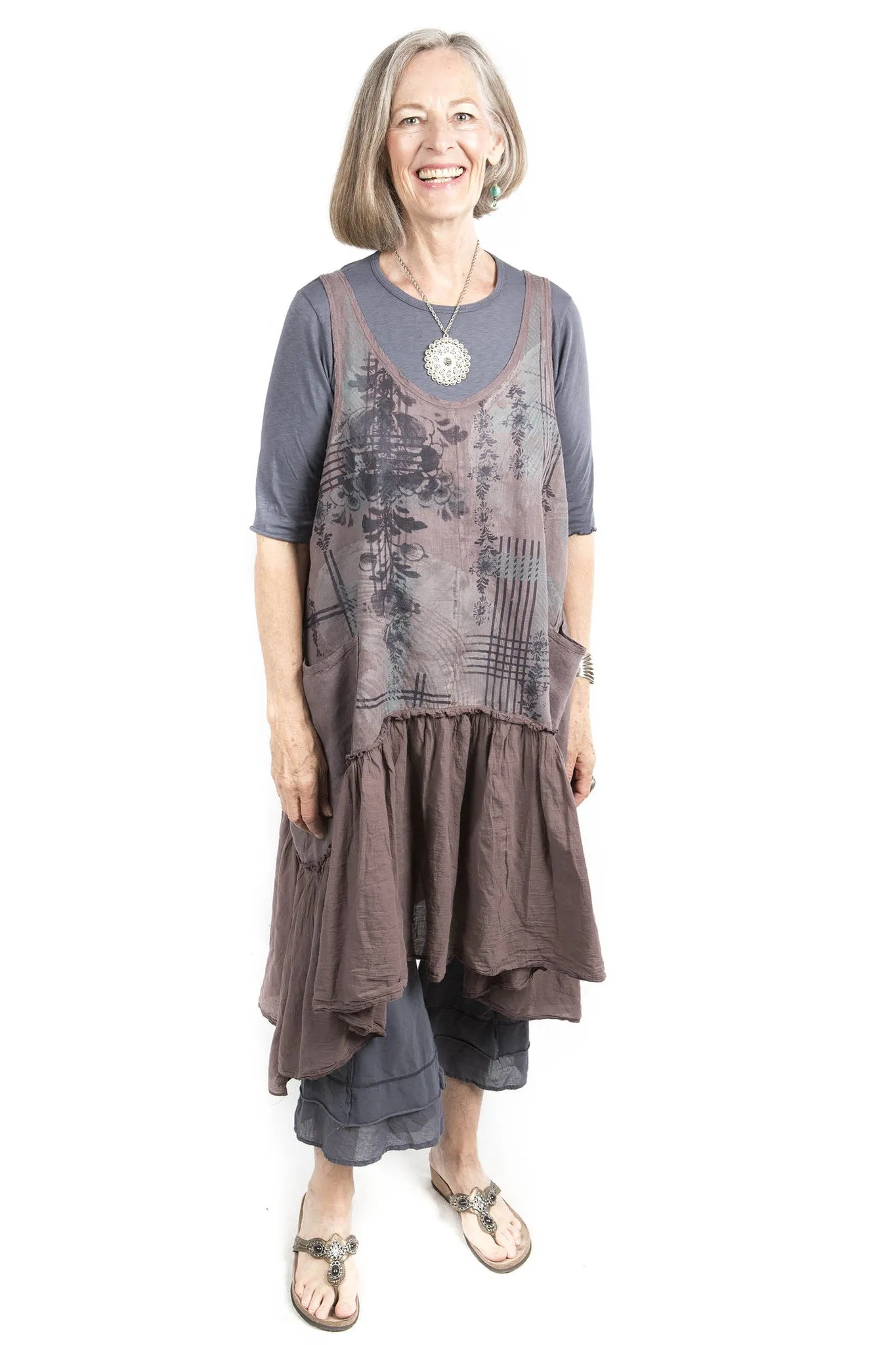 Summer Frock Printed-Blue Fish Clothing