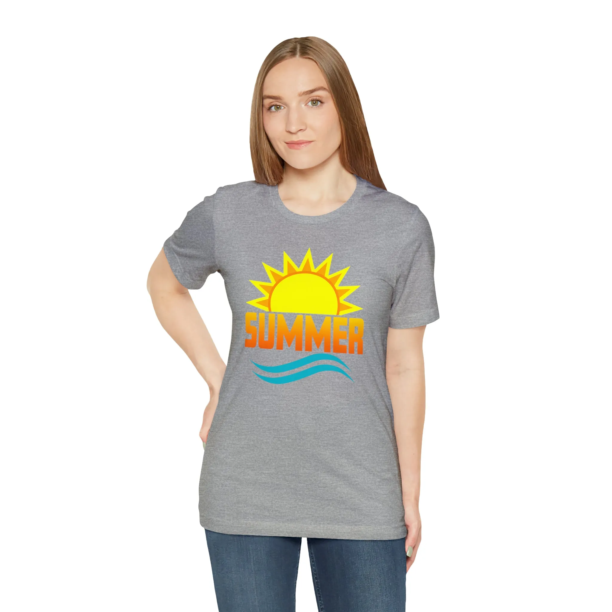 Summer Sunshine Short Sleeve T-Shirt, Summer Waves Tee