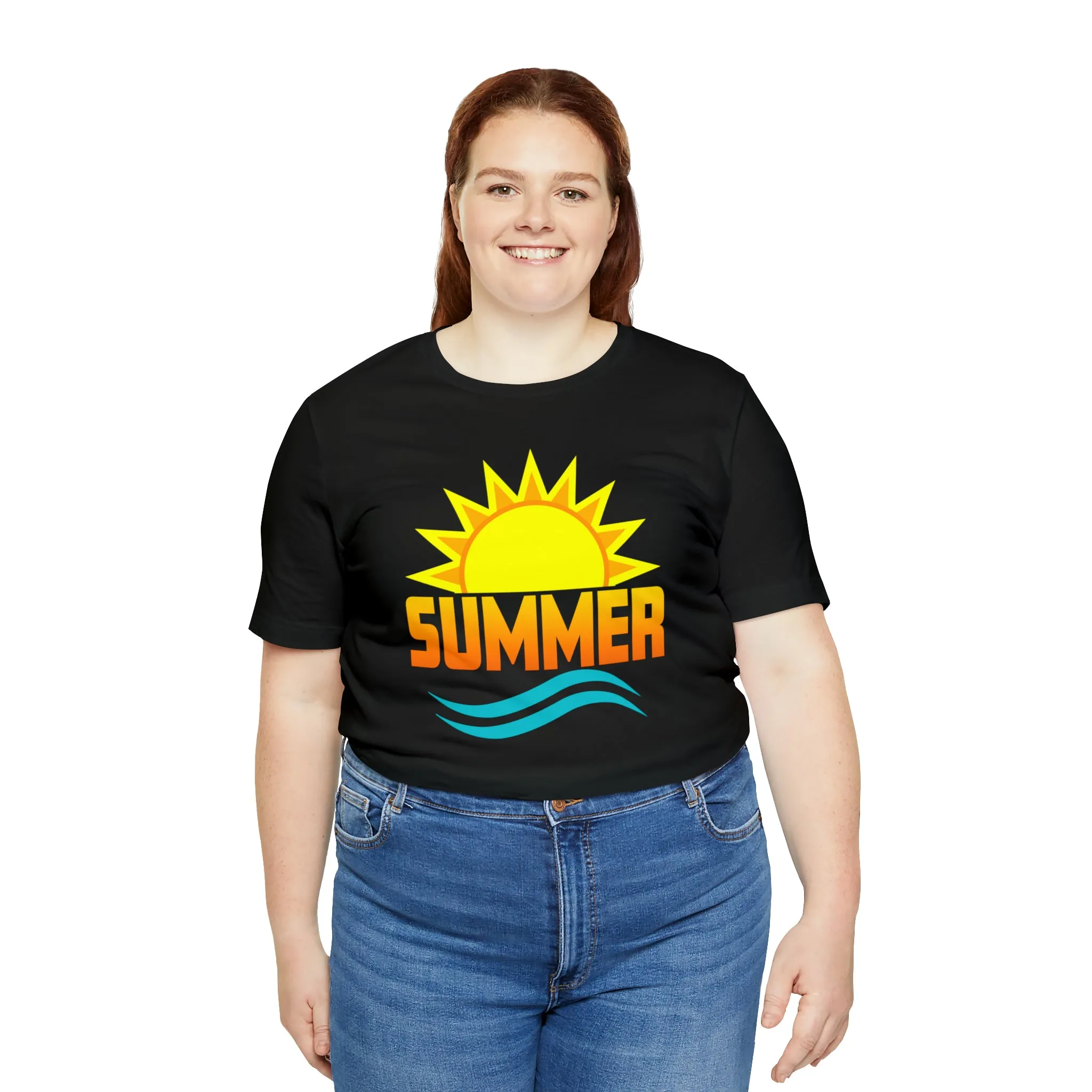Summer Sunshine Short Sleeve T-Shirt, Summer Waves Tee