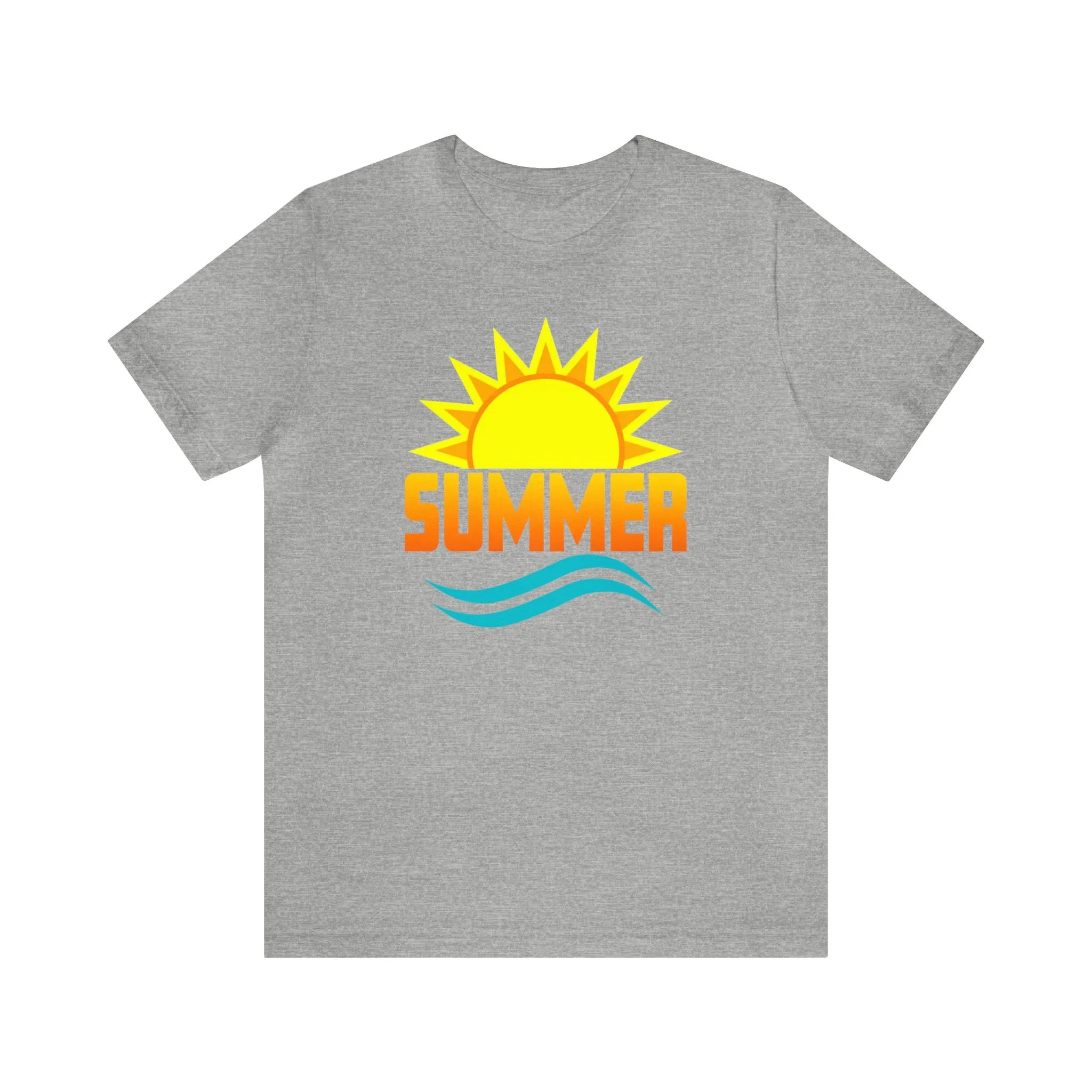 Summer Sunshine Short Sleeve T-Shirt, Summer Waves Tee