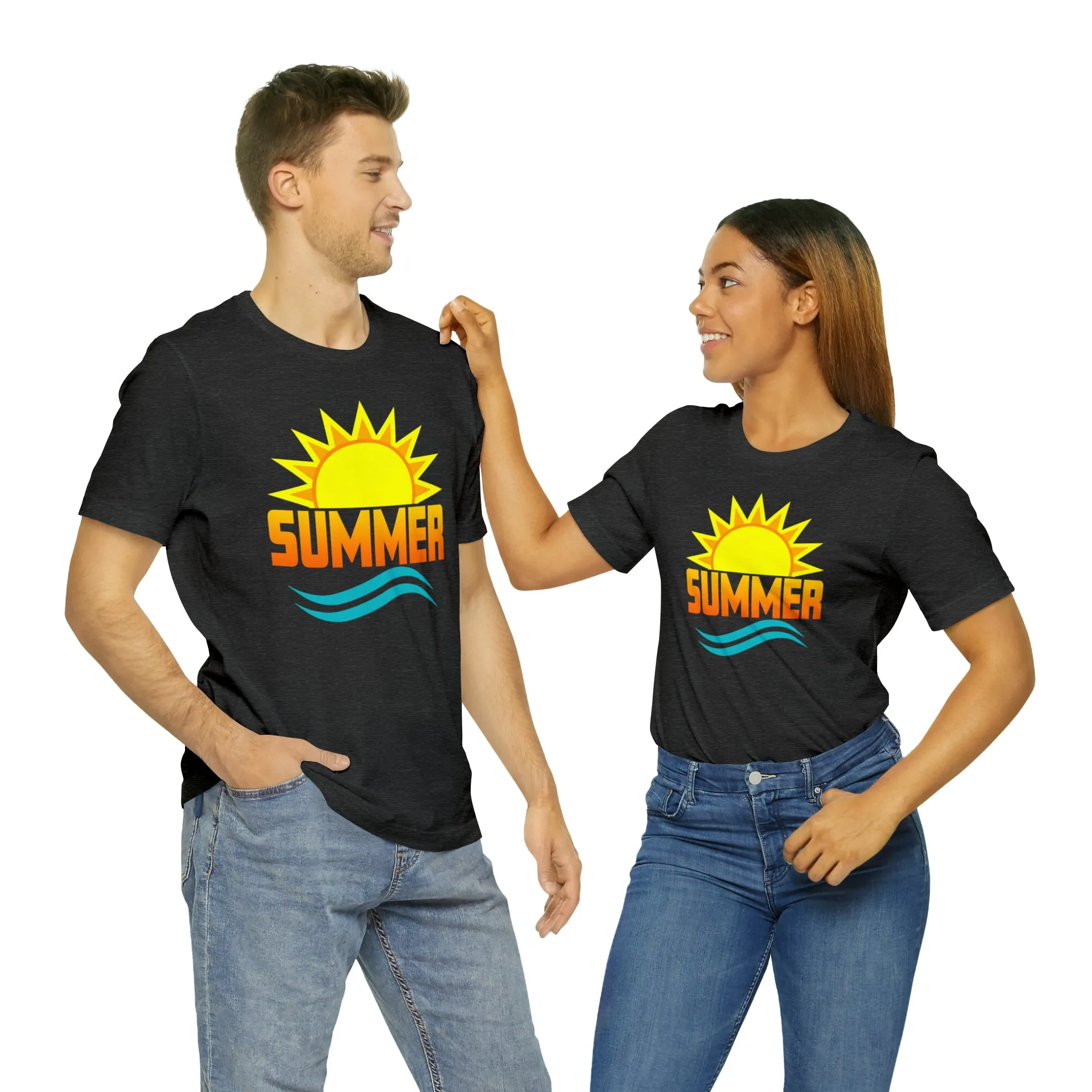 Summer Sunshine Short Sleeve T-Shirt, Summer Waves Tee