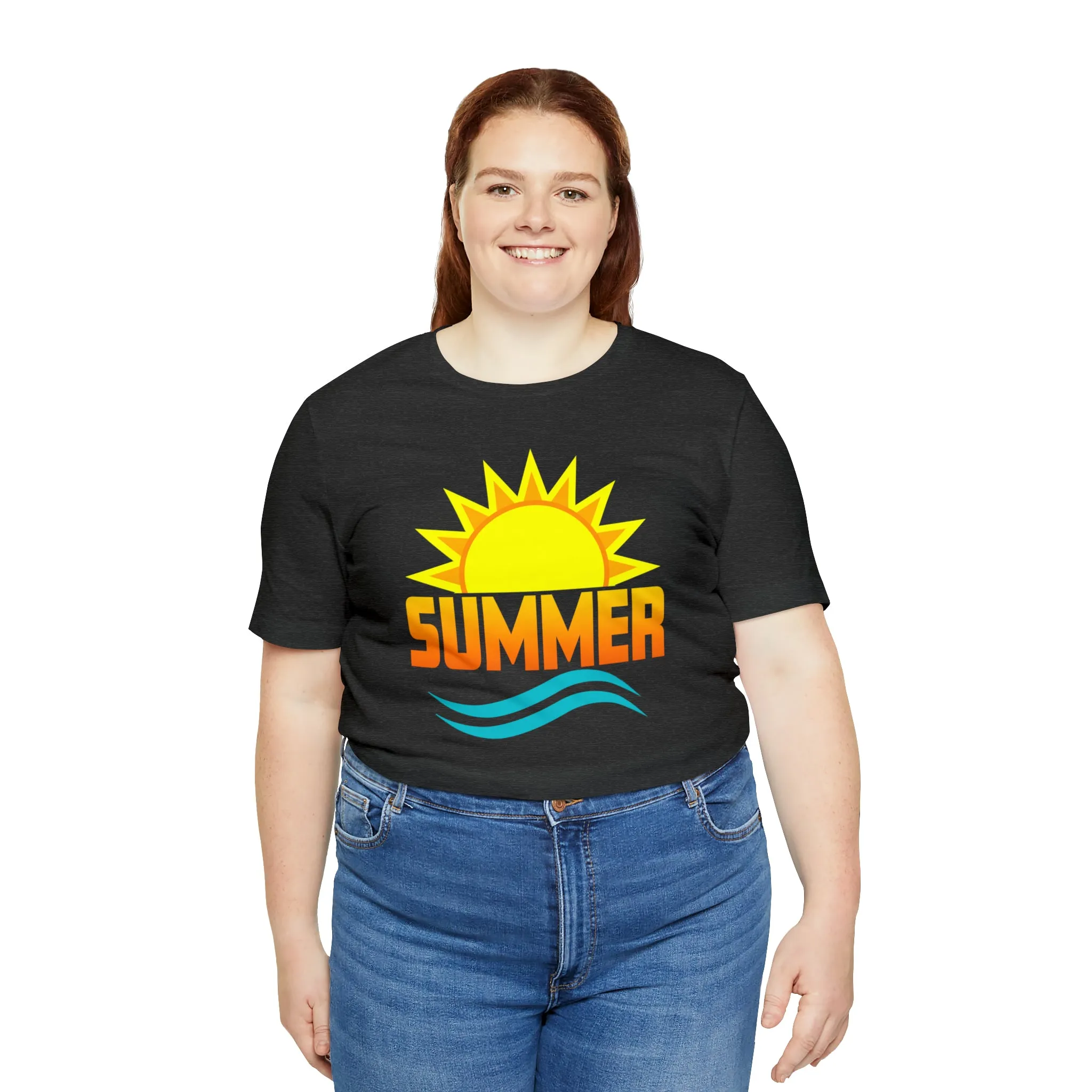 Summer Sunshine Short Sleeve T-Shirt, Summer Waves Tee