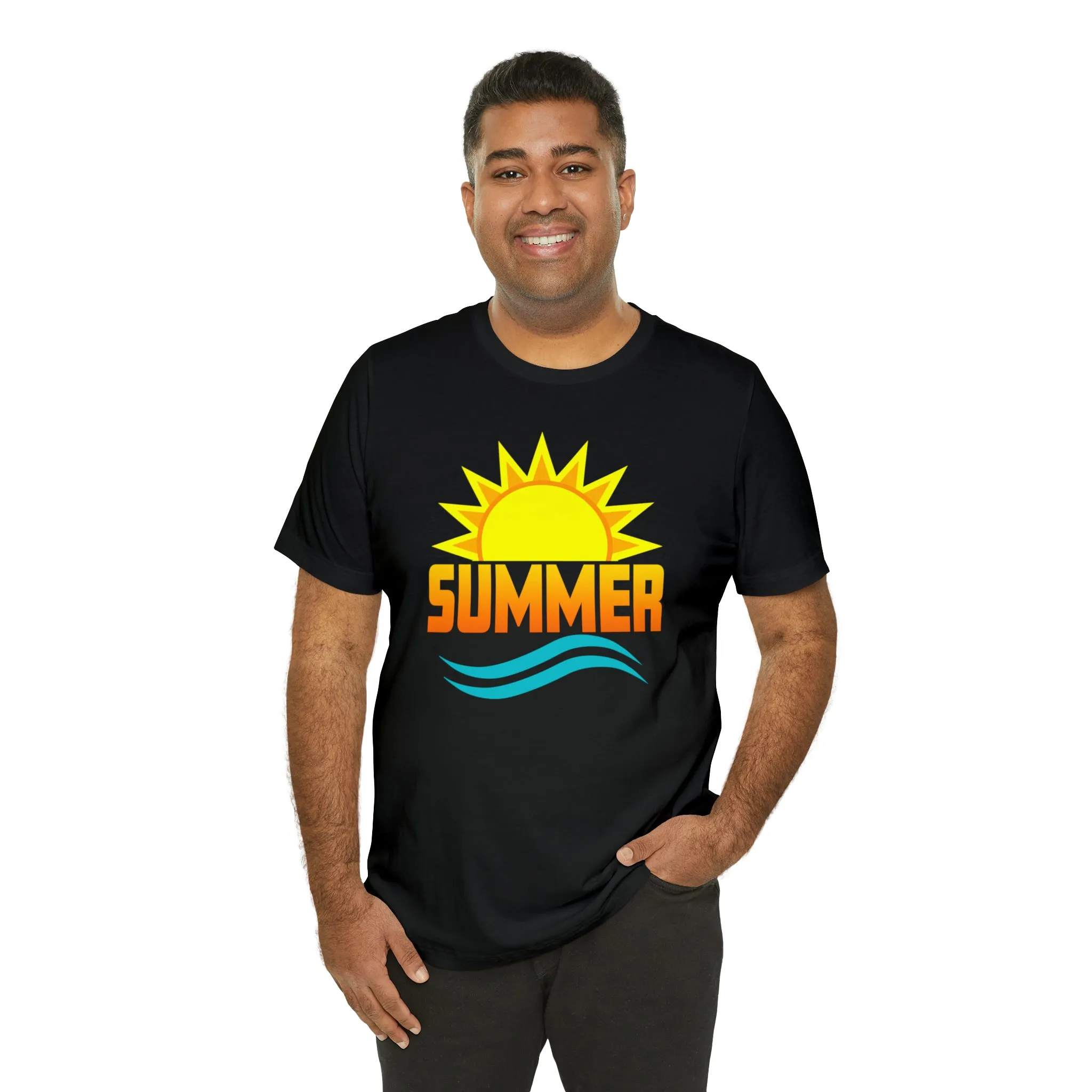 Summer Sunshine Short Sleeve T-Shirt, Summer Waves Tee