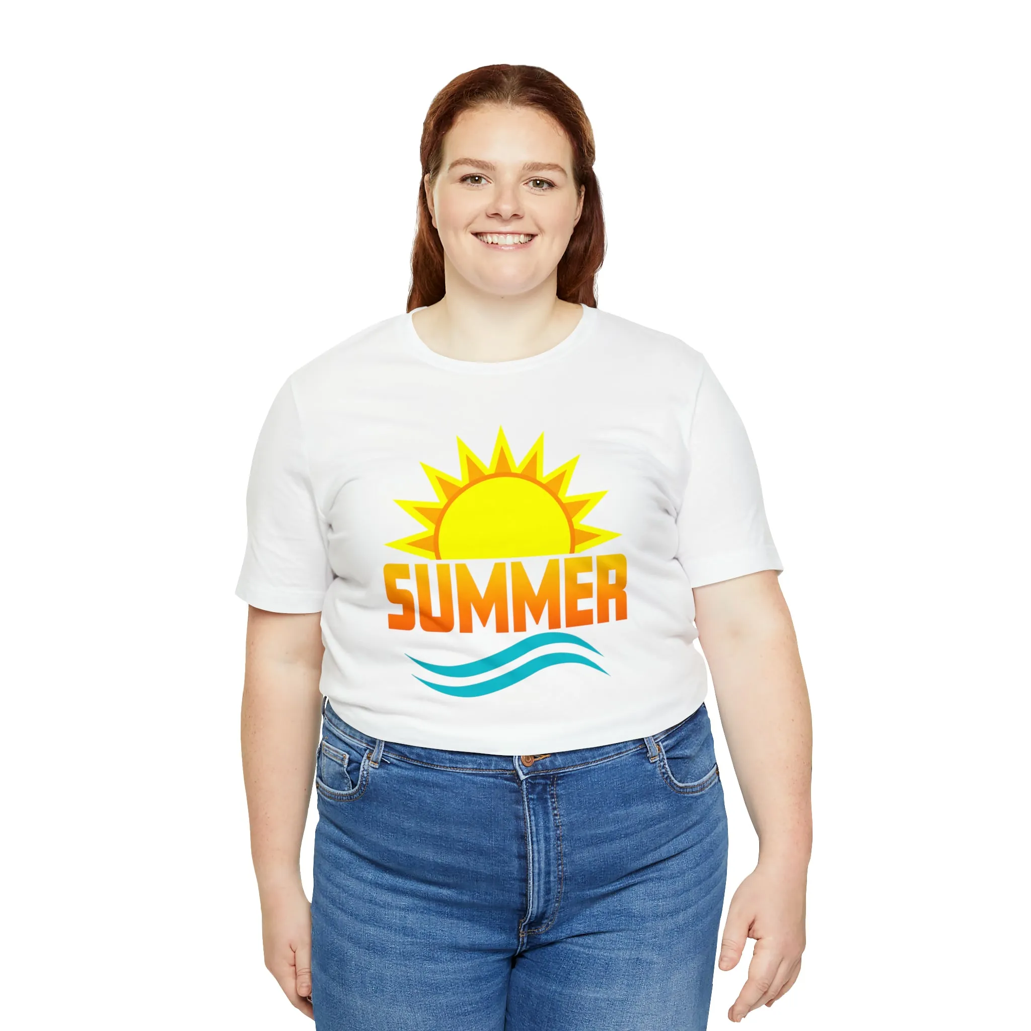 Summer Sunshine Short Sleeve T-Shirt, Summer Waves Tee