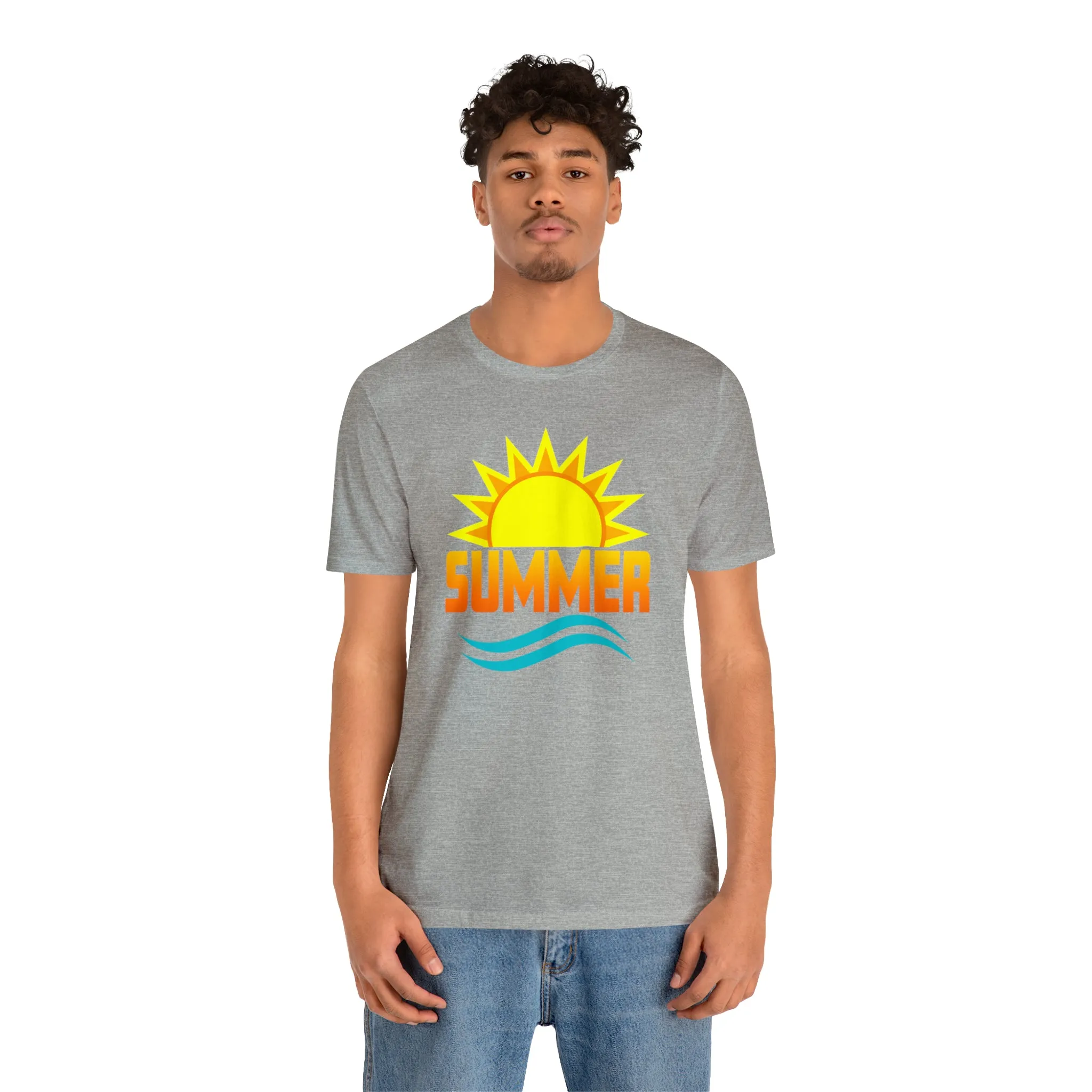 Summer Sunshine Short Sleeve T-Shirt, Summer Waves Tee