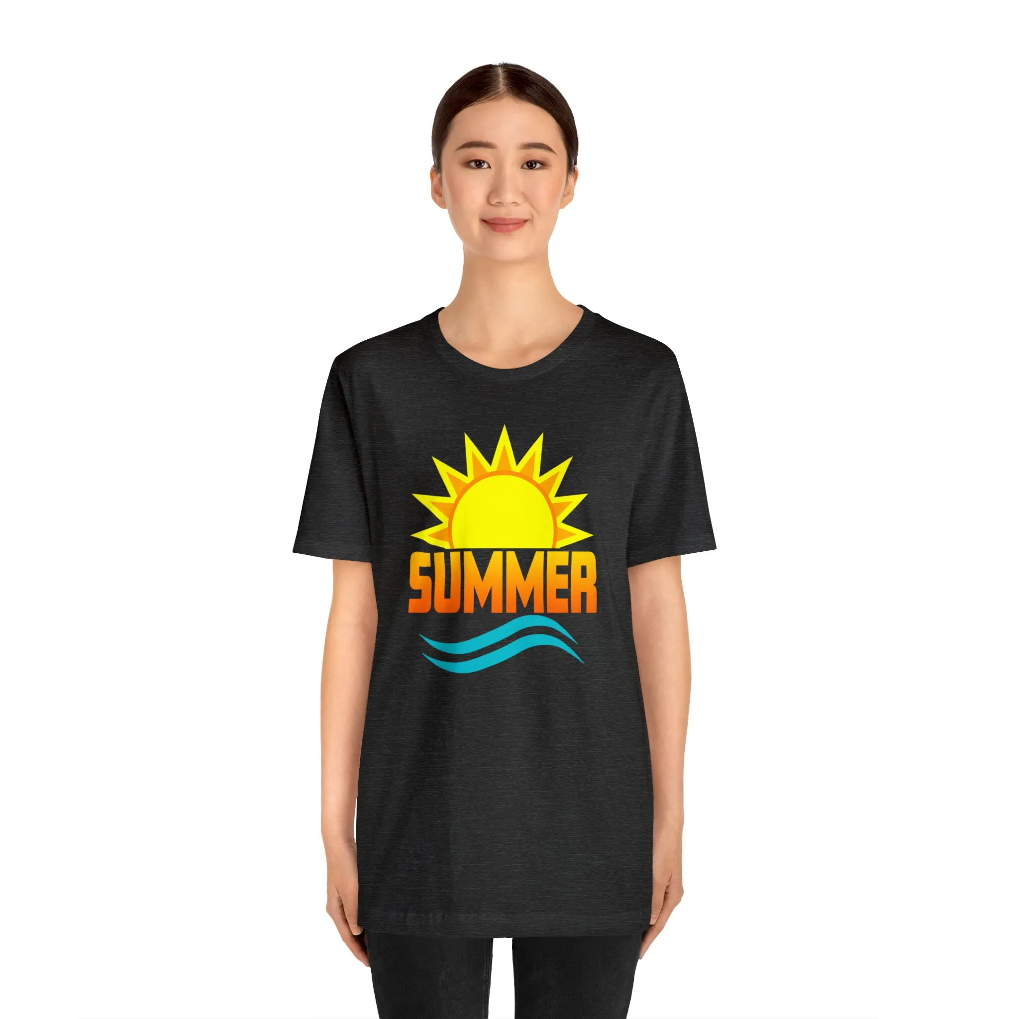 Summer Sunshine Short Sleeve T-Shirt, Summer Waves Tee