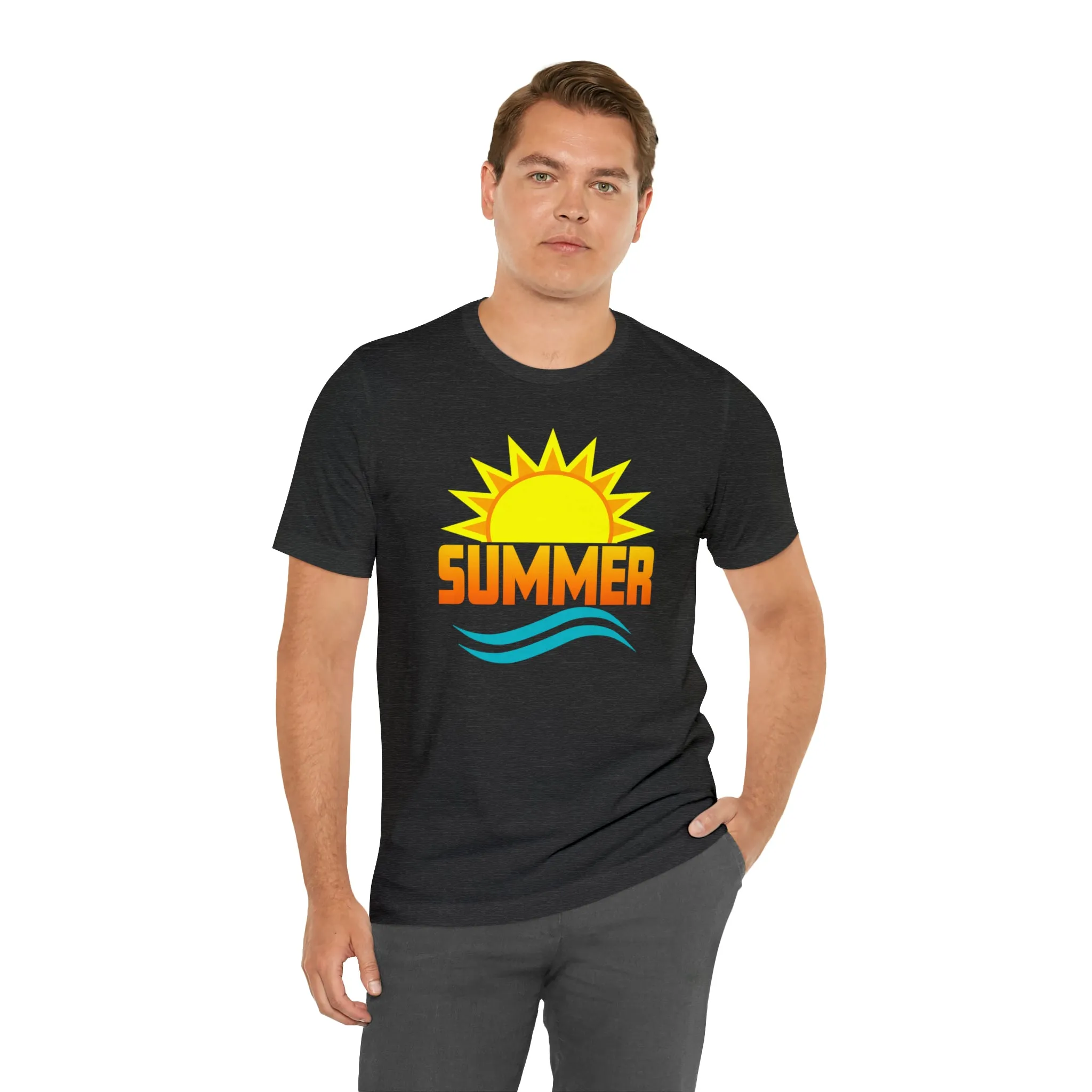 Summer Sunshine Short Sleeve T-Shirt, Summer Waves Tee