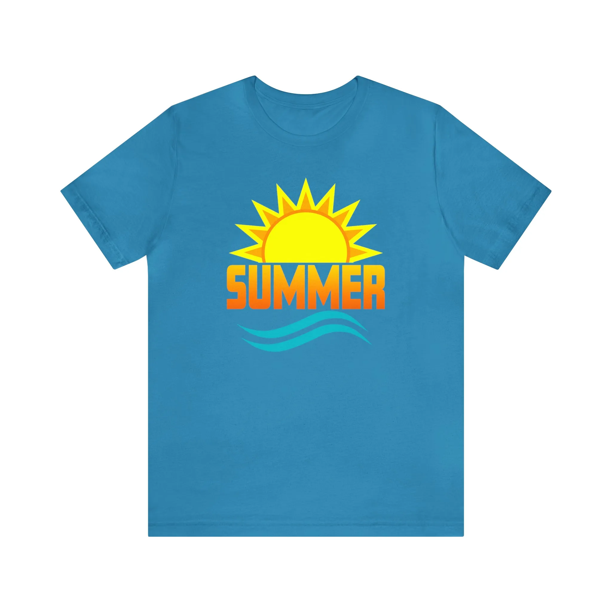 Summer Sunshine Short Sleeve T-Shirt, Summer Waves Tee