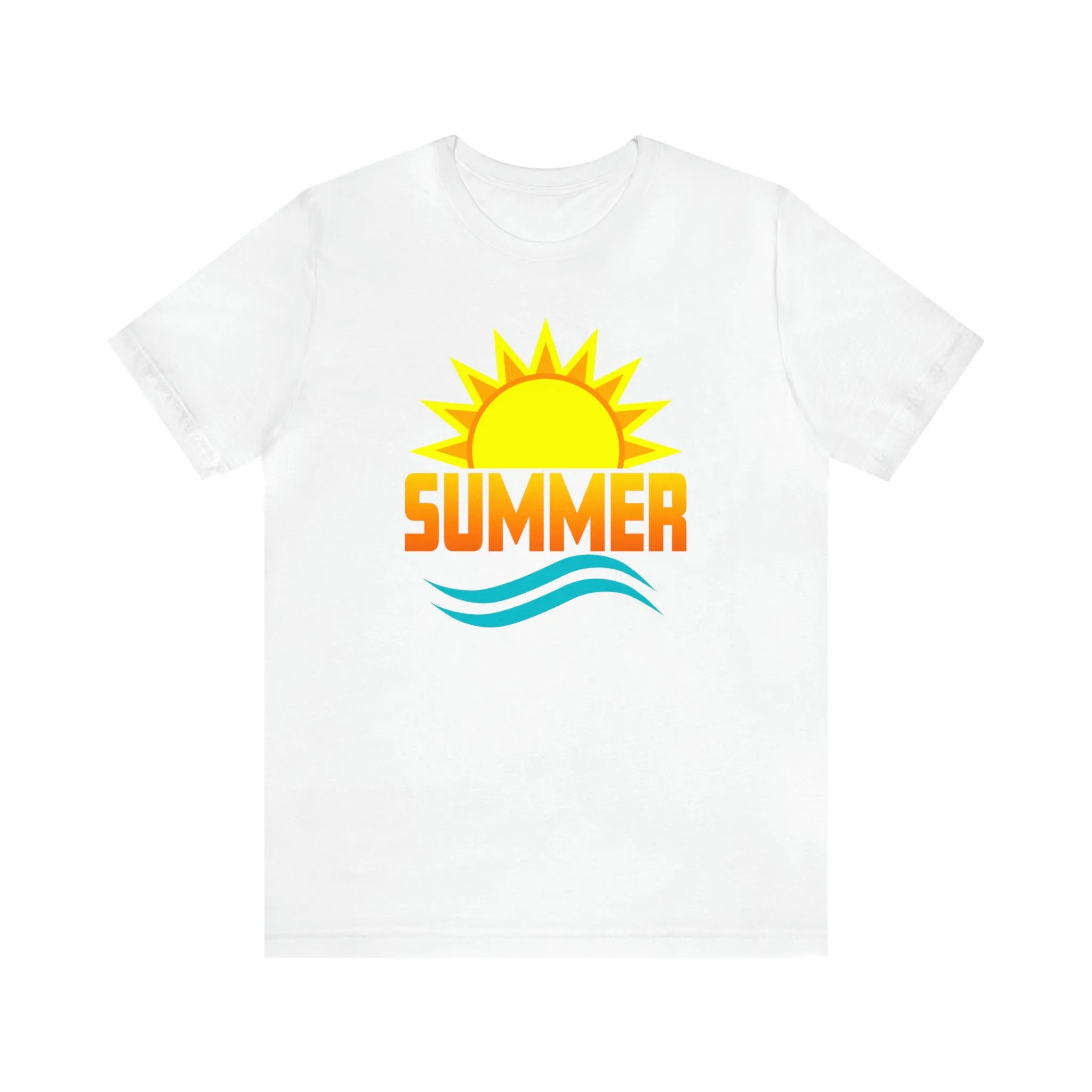 Summer Sunshine Short Sleeve T-Shirt, Summer Waves Tee