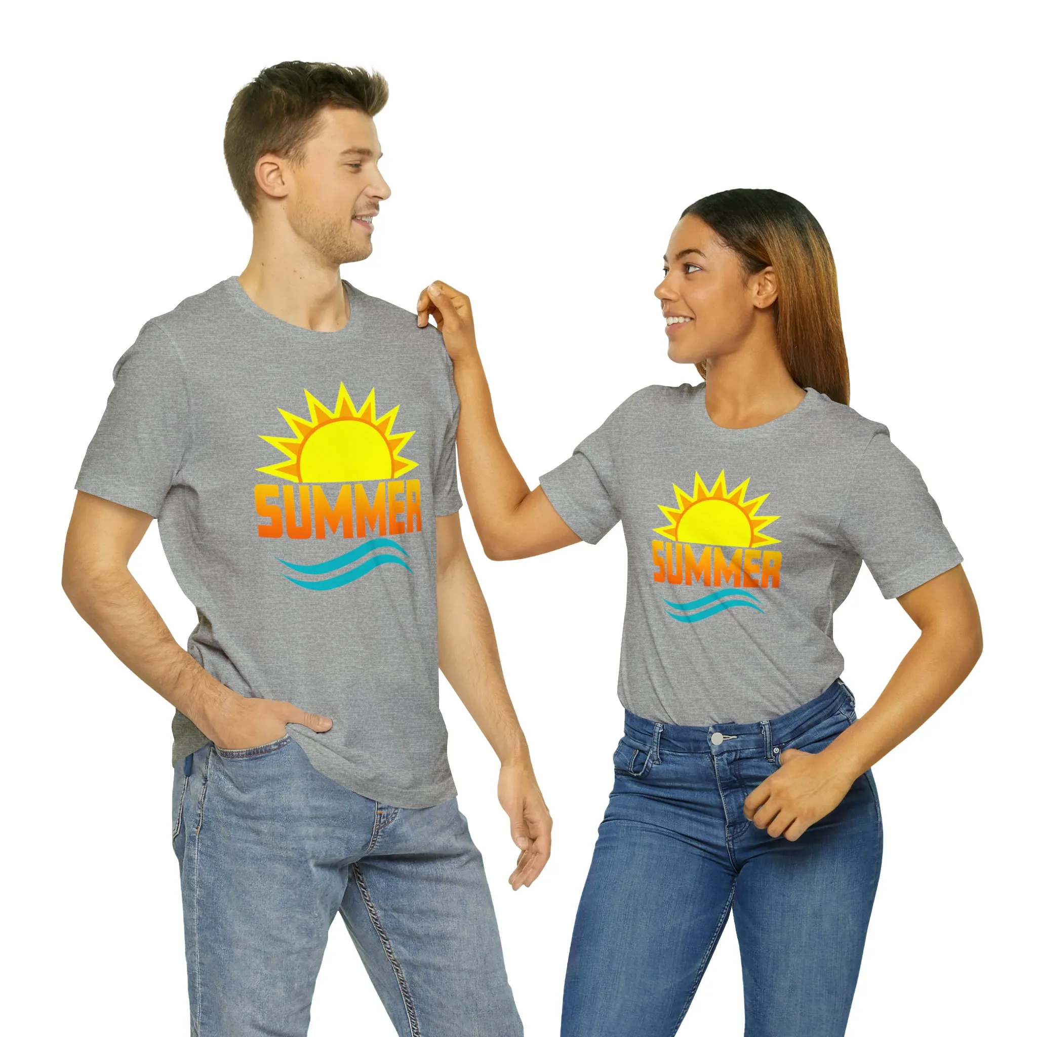 Summer Sunshine Short Sleeve T-Shirt, Summer Waves Tee