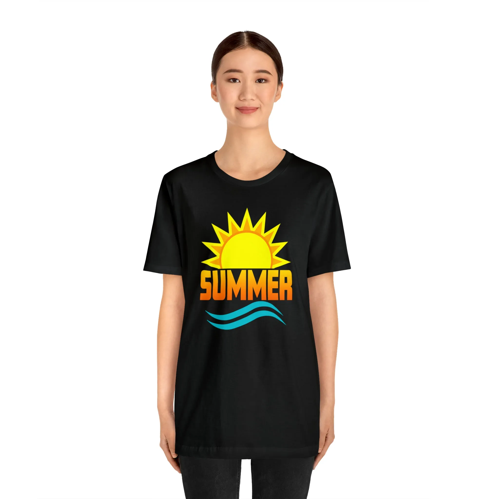 Summer Sunshine Short Sleeve T-Shirt, Summer Waves Tee