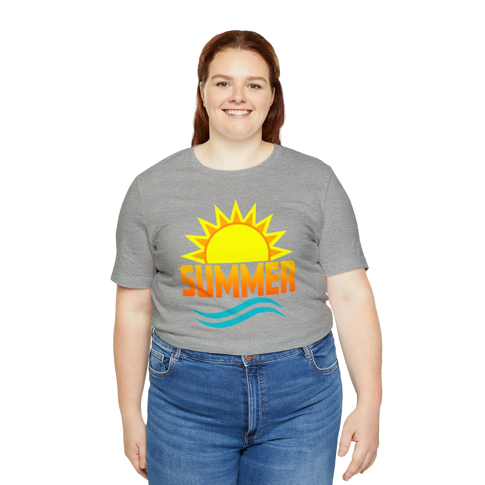 Summer Sunshine Short Sleeve T-Shirt, Summer Waves Tee