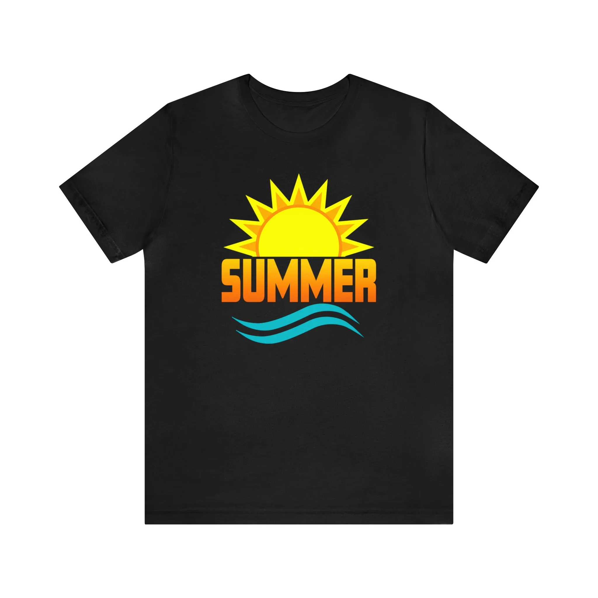 Summer Sunshine Short Sleeve T-Shirt, Summer Waves Tee