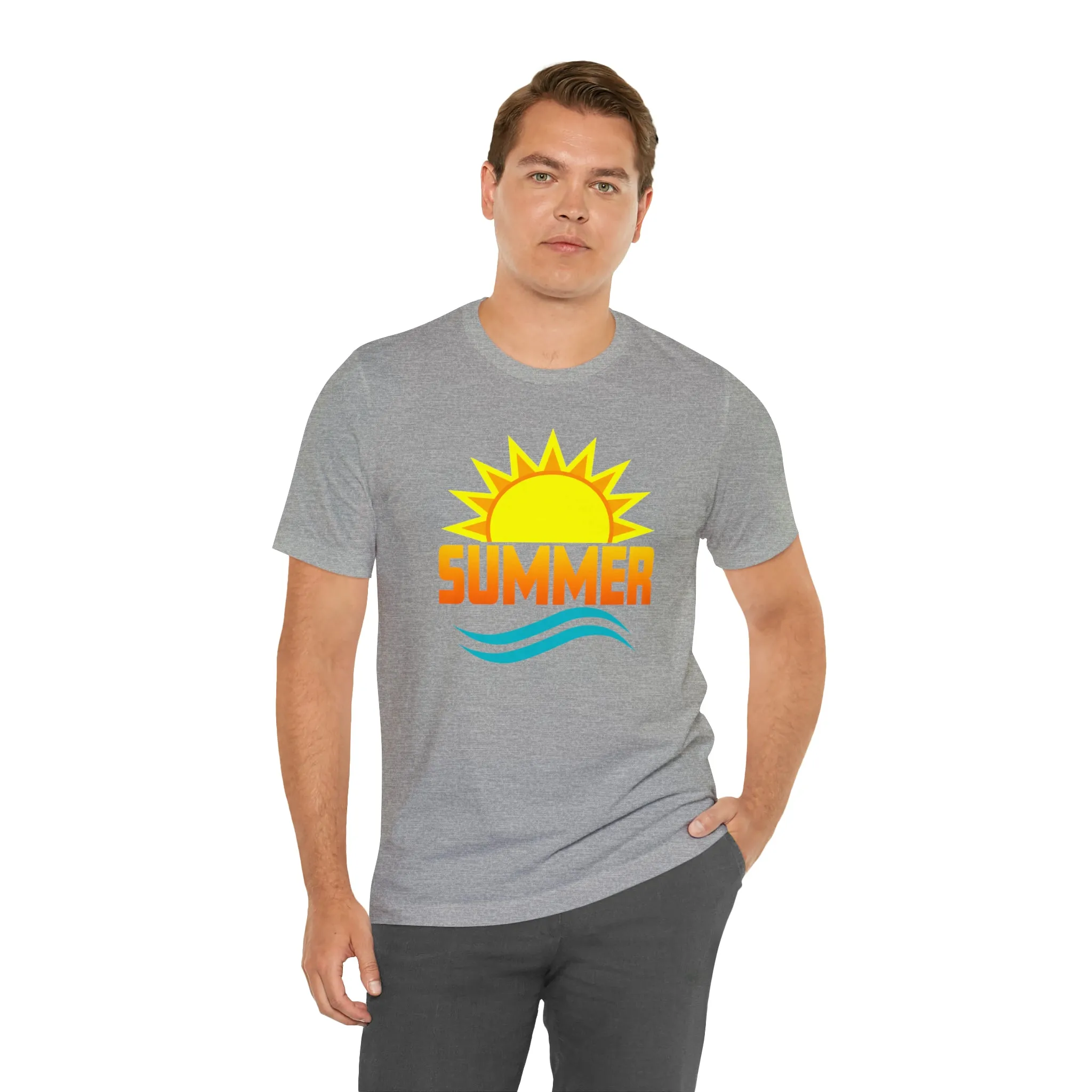 Summer Sunshine Short Sleeve T-Shirt, Summer Waves Tee