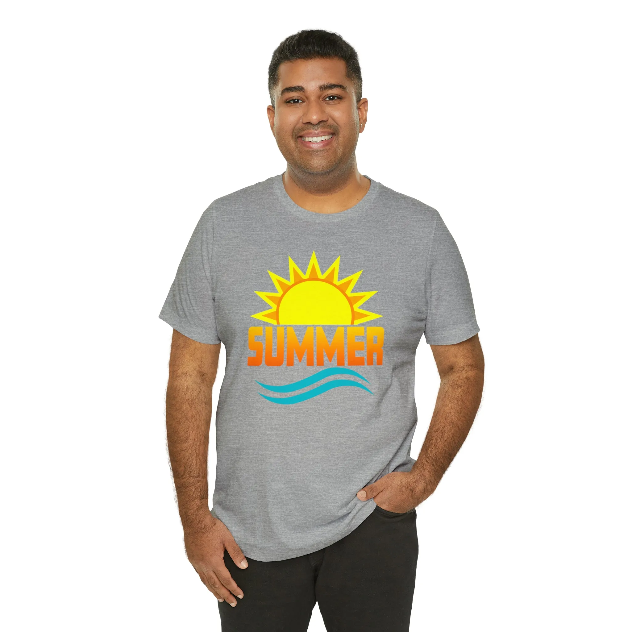 Summer Sunshine Short Sleeve T-Shirt, Summer Waves Tee