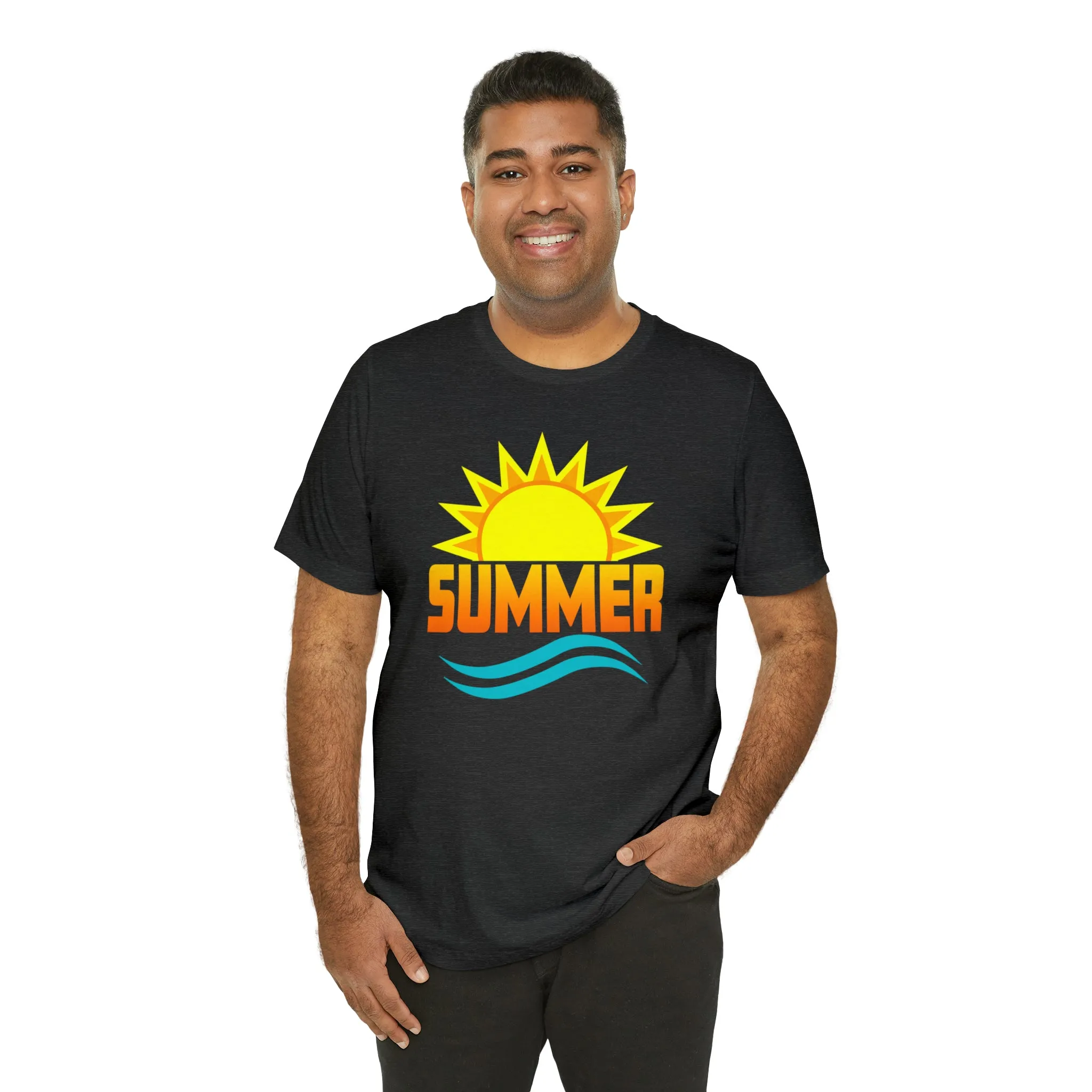 Summer Sunshine Short Sleeve T-Shirt, Summer Waves Tee
