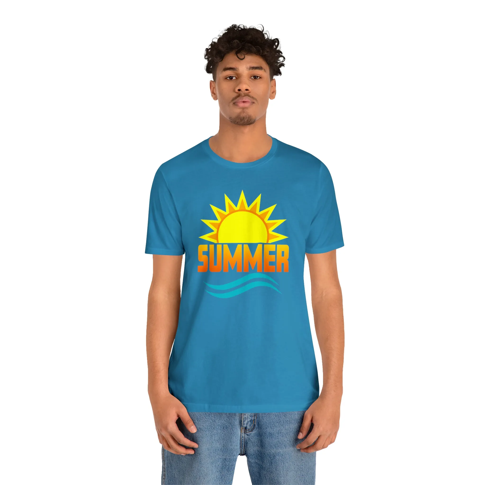 Summer Sunshine Short Sleeve T-Shirt, Summer Waves Tee