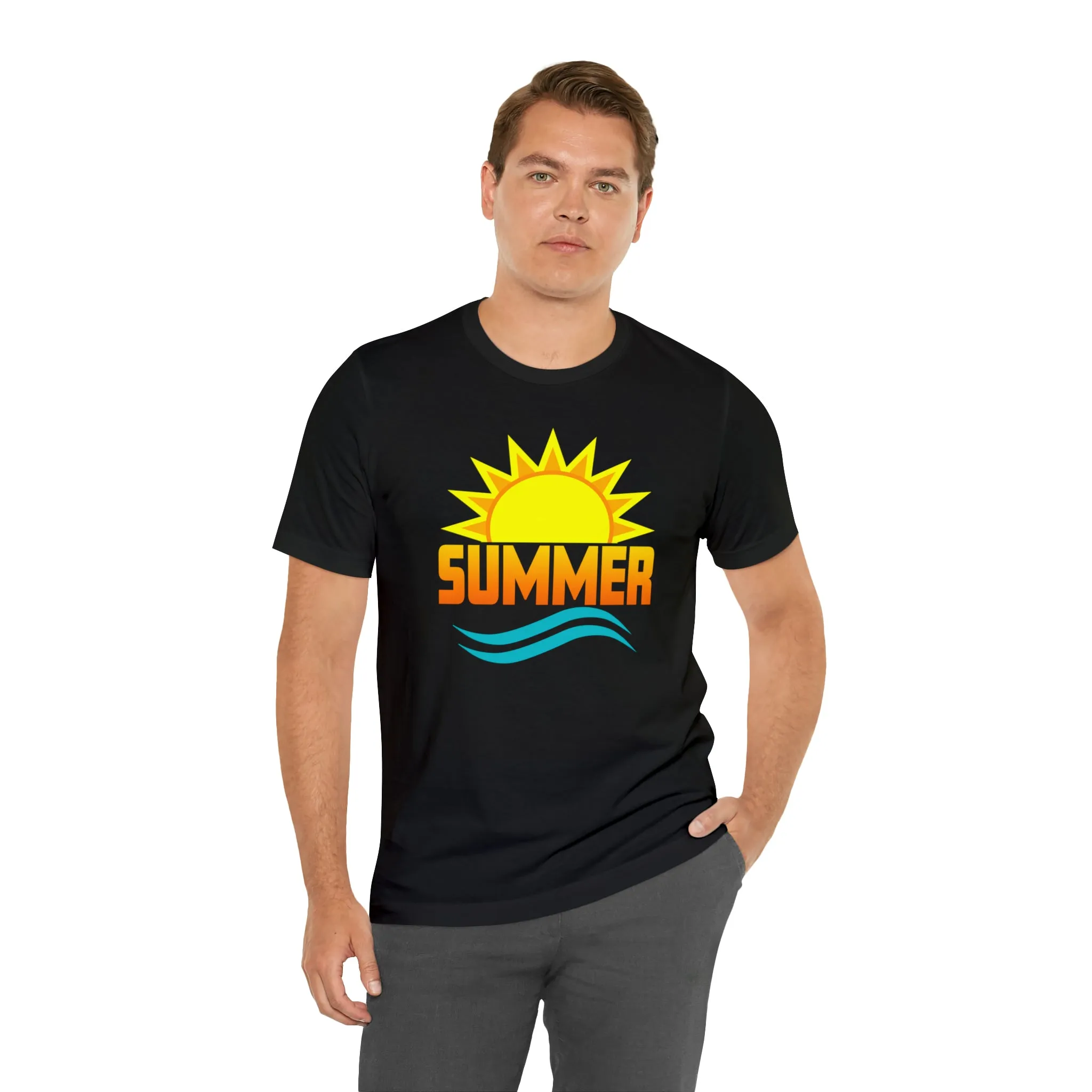 Summer Sunshine Short Sleeve T-Shirt, Summer Waves Tee