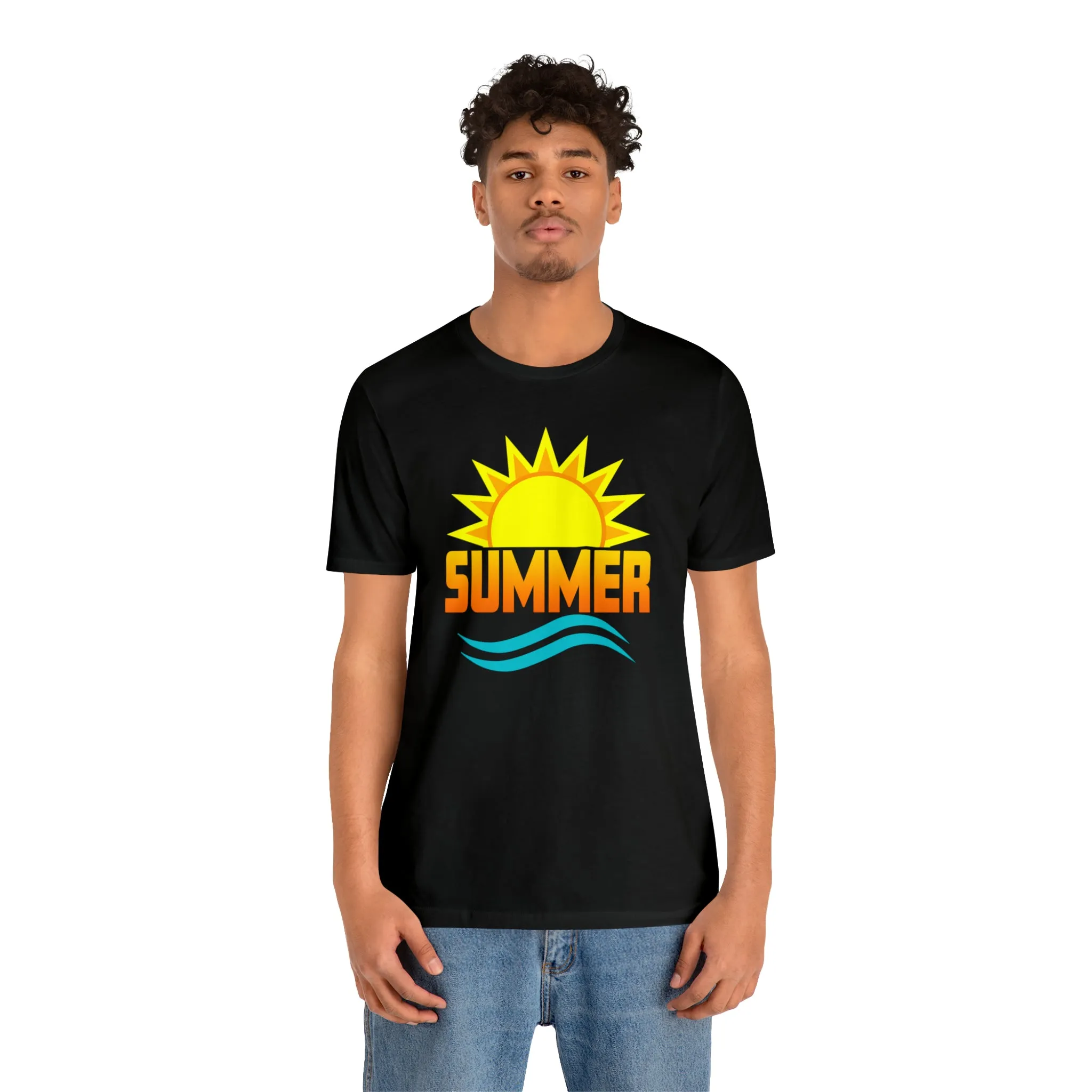 Summer Sunshine Short Sleeve T-Shirt, Summer Waves Tee