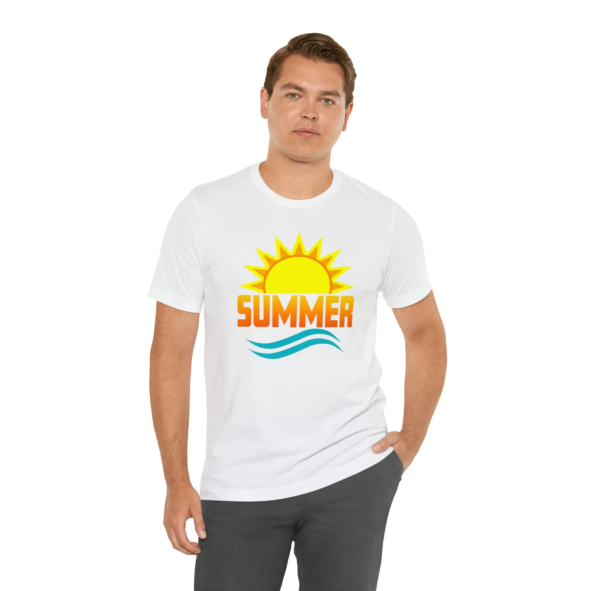 Summer Sunshine Short Sleeve T-Shirt, Summer Waves Tee