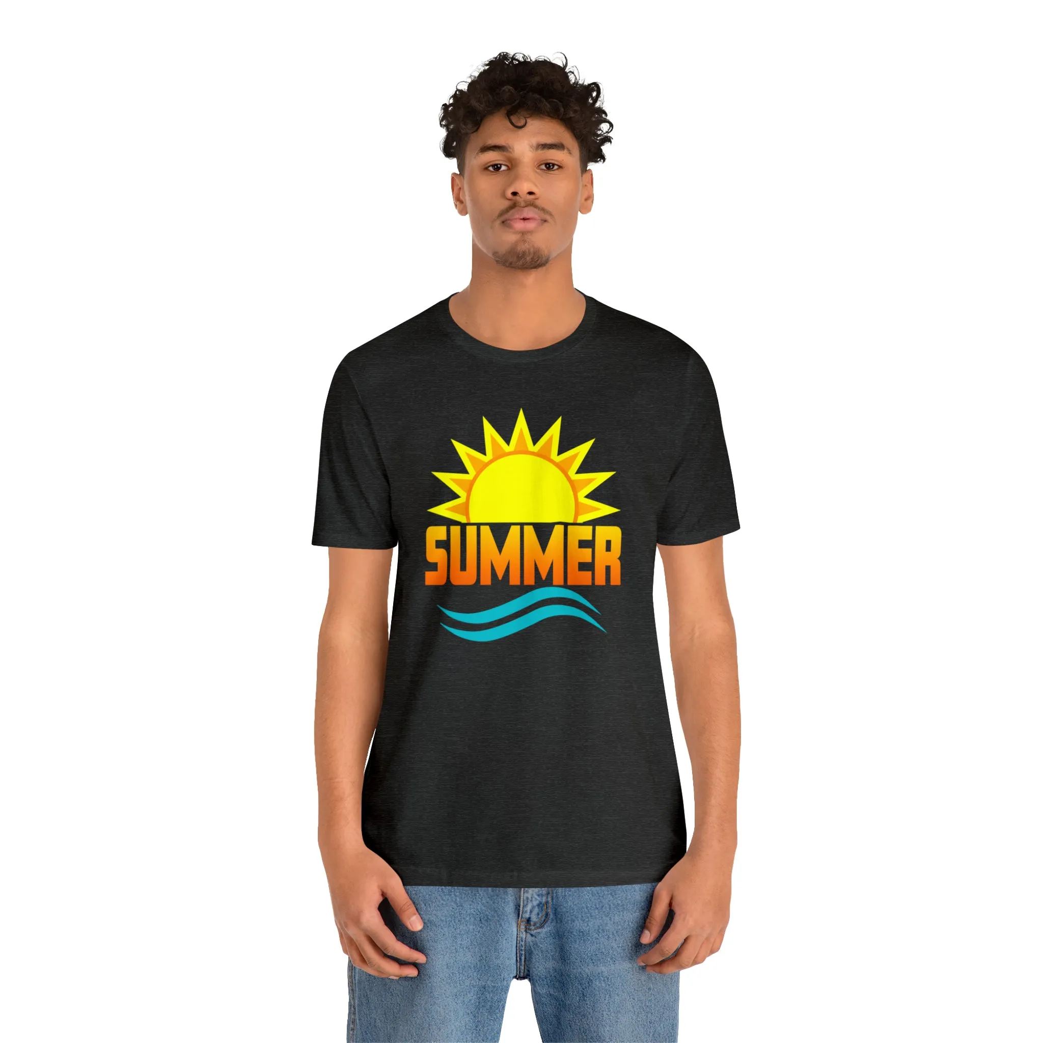Summer Sunshine Short Sleeve T-Shirt, Summer Waves Tee