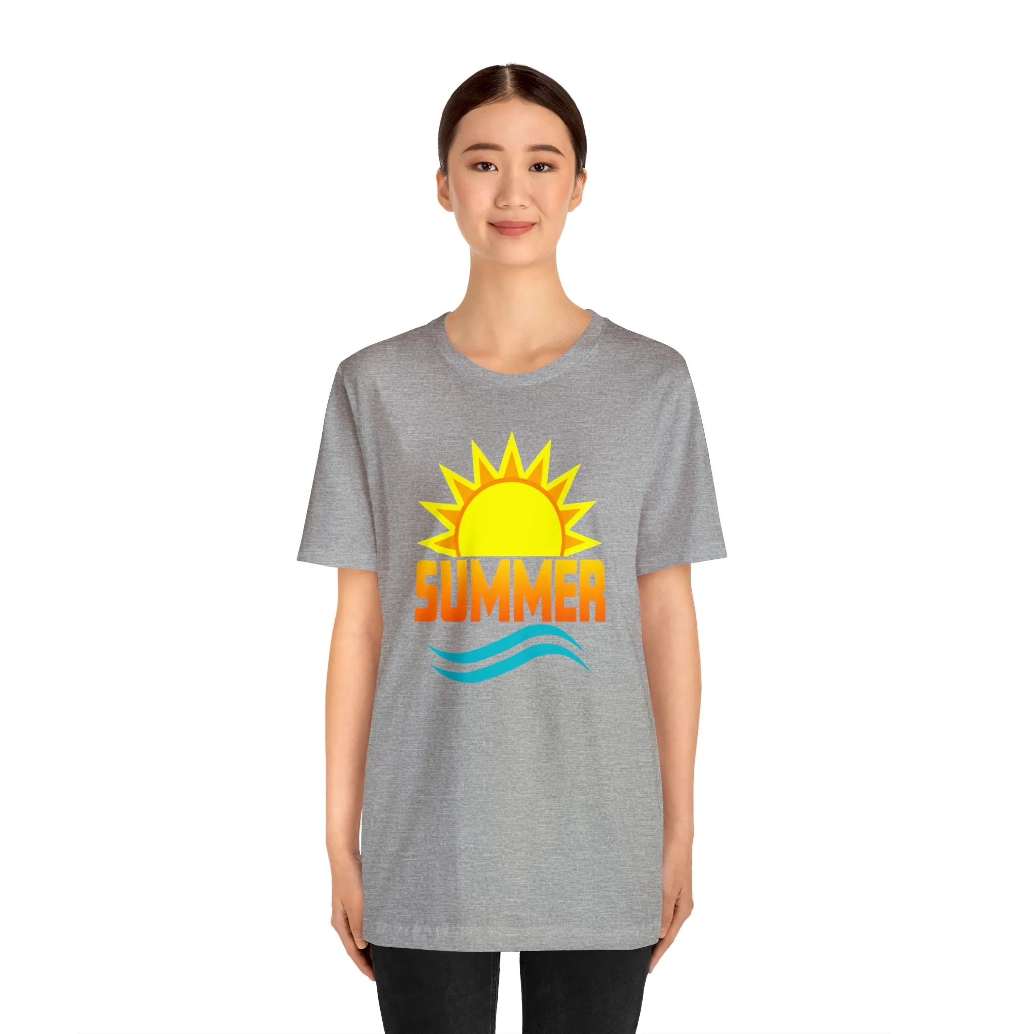 Summer Sunshine Short Sleeve T-Shirt, Summer Waves Tee