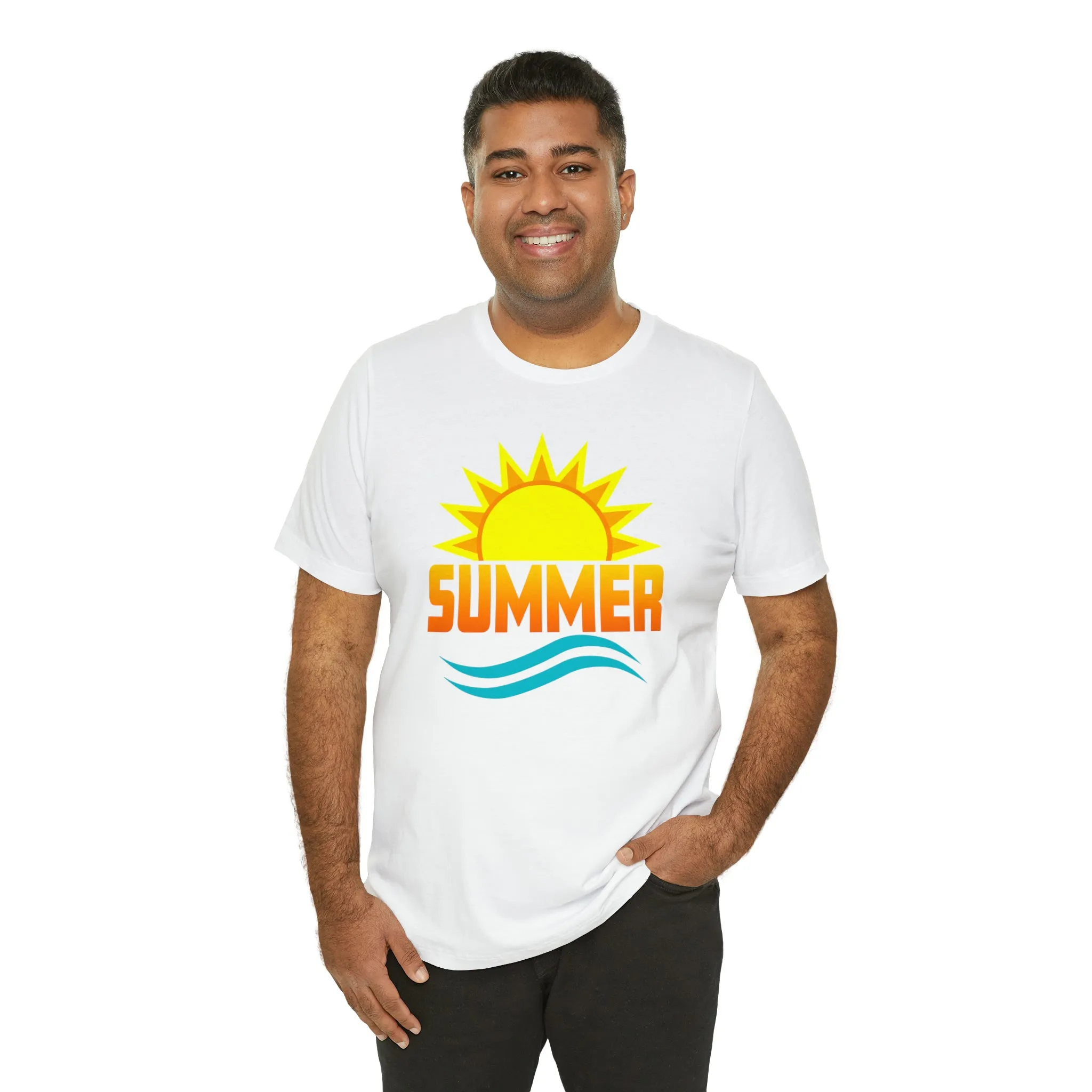 Summer Sunshine Short Sleeve T-Shirt, Summer Waves Tee