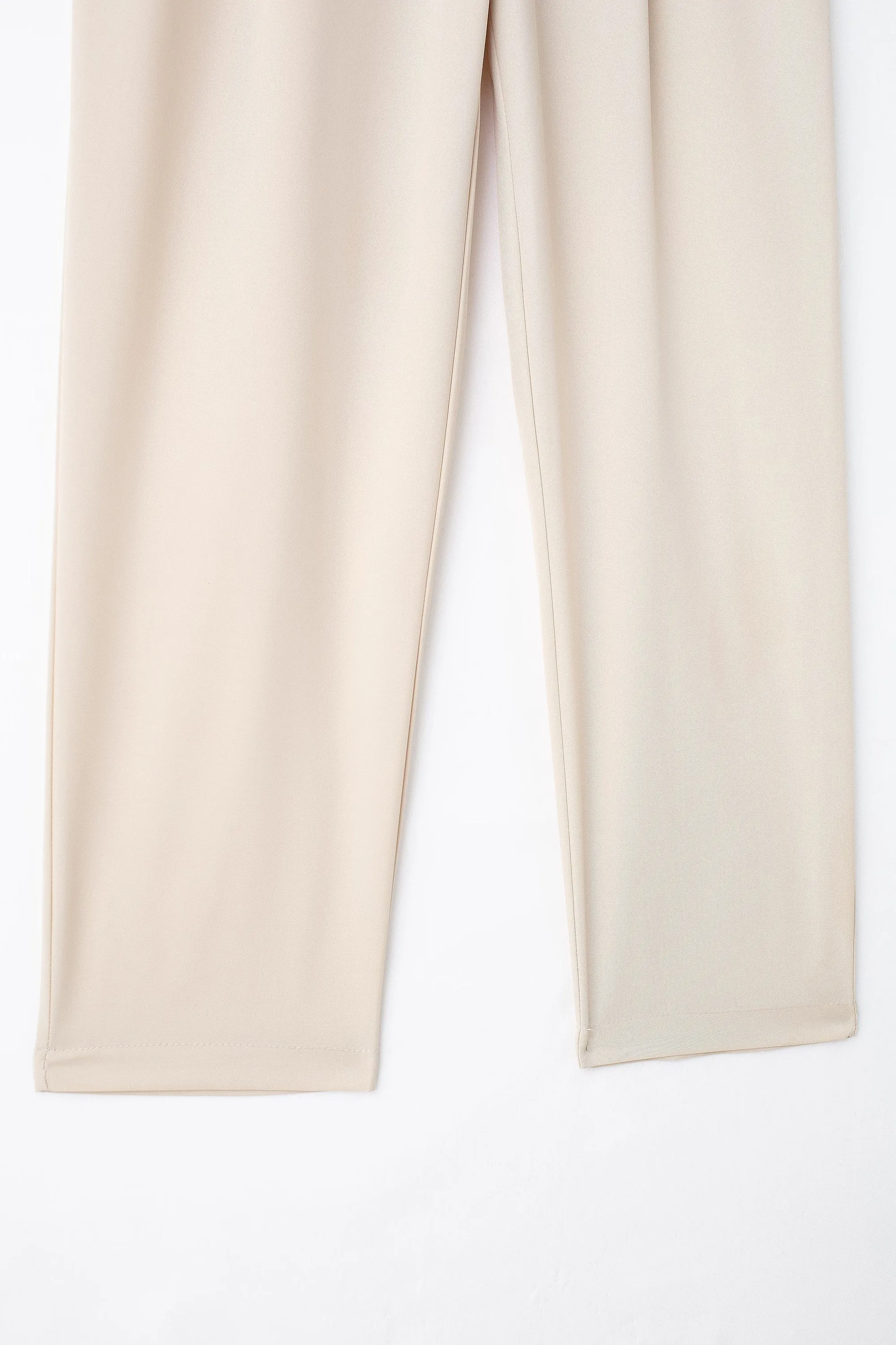 Summer Women Clothing Fashionable All Match Simple Elastic Waist Ankle