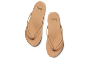 Sunbeam Leather Flip Flop Sandal in Beach