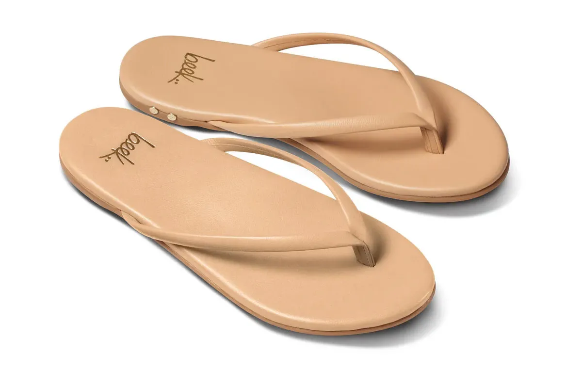 Sunbeam Leather Flip Flop Sandal in Beach