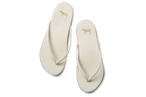 Sunbeam Leather Flip Flop Sandal in Vanilla