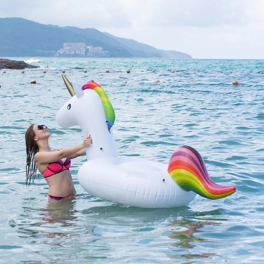 SunFun™ Giant Unicorn Inflatable Pool Float