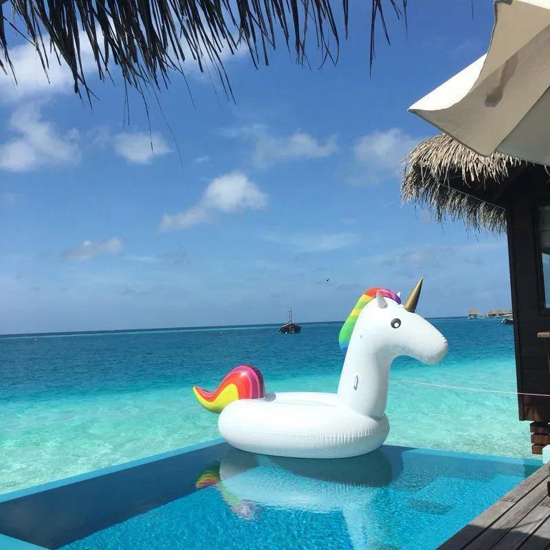 SunFun™ Giant Unicorn Inflatable Pool Float