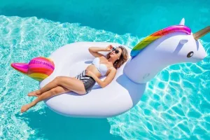 SunFun™ Giant Unicorn Inflatable Pool Float