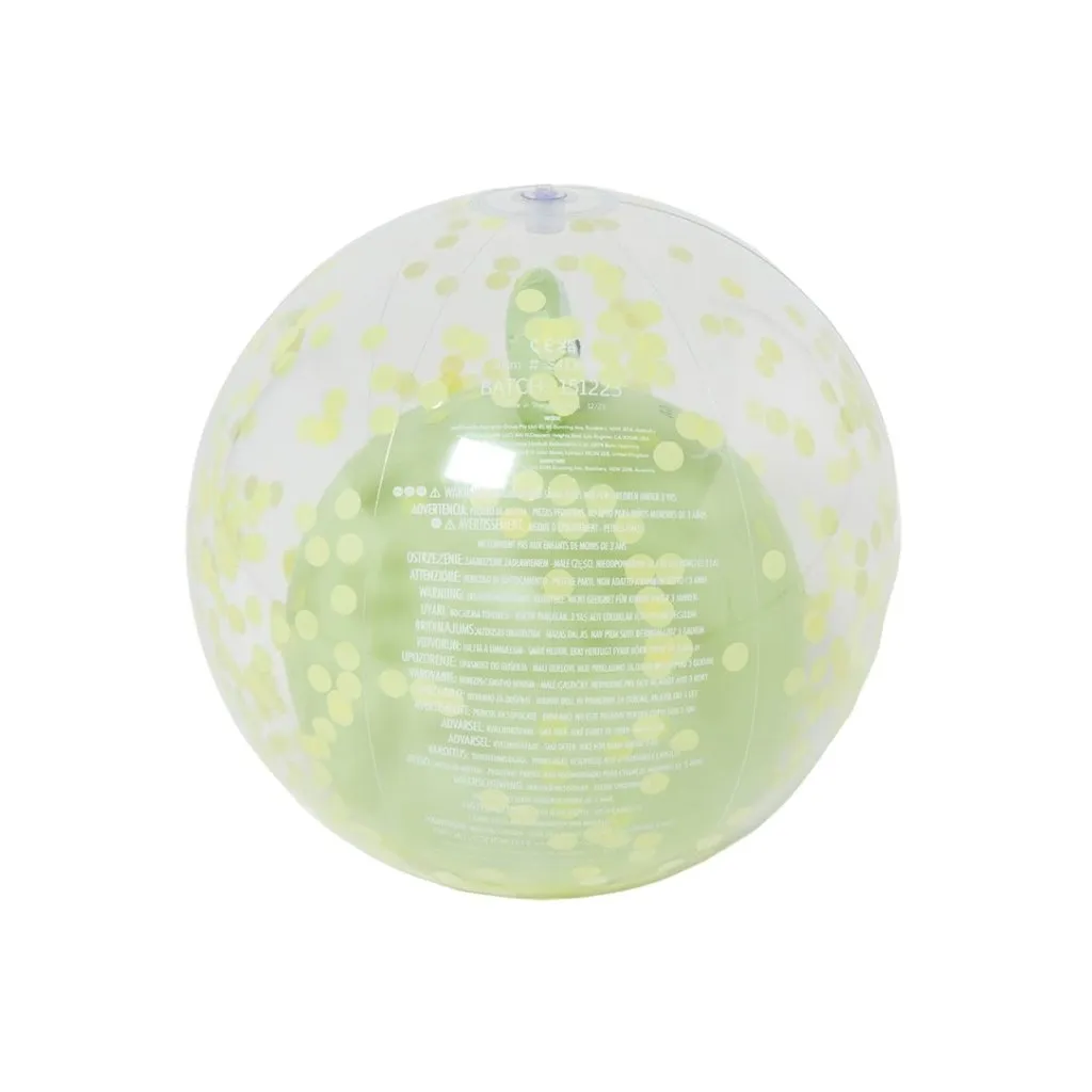 SUNNYLIFE 3D Inflatable Beach Ball Cookie the Croc Light Khaki