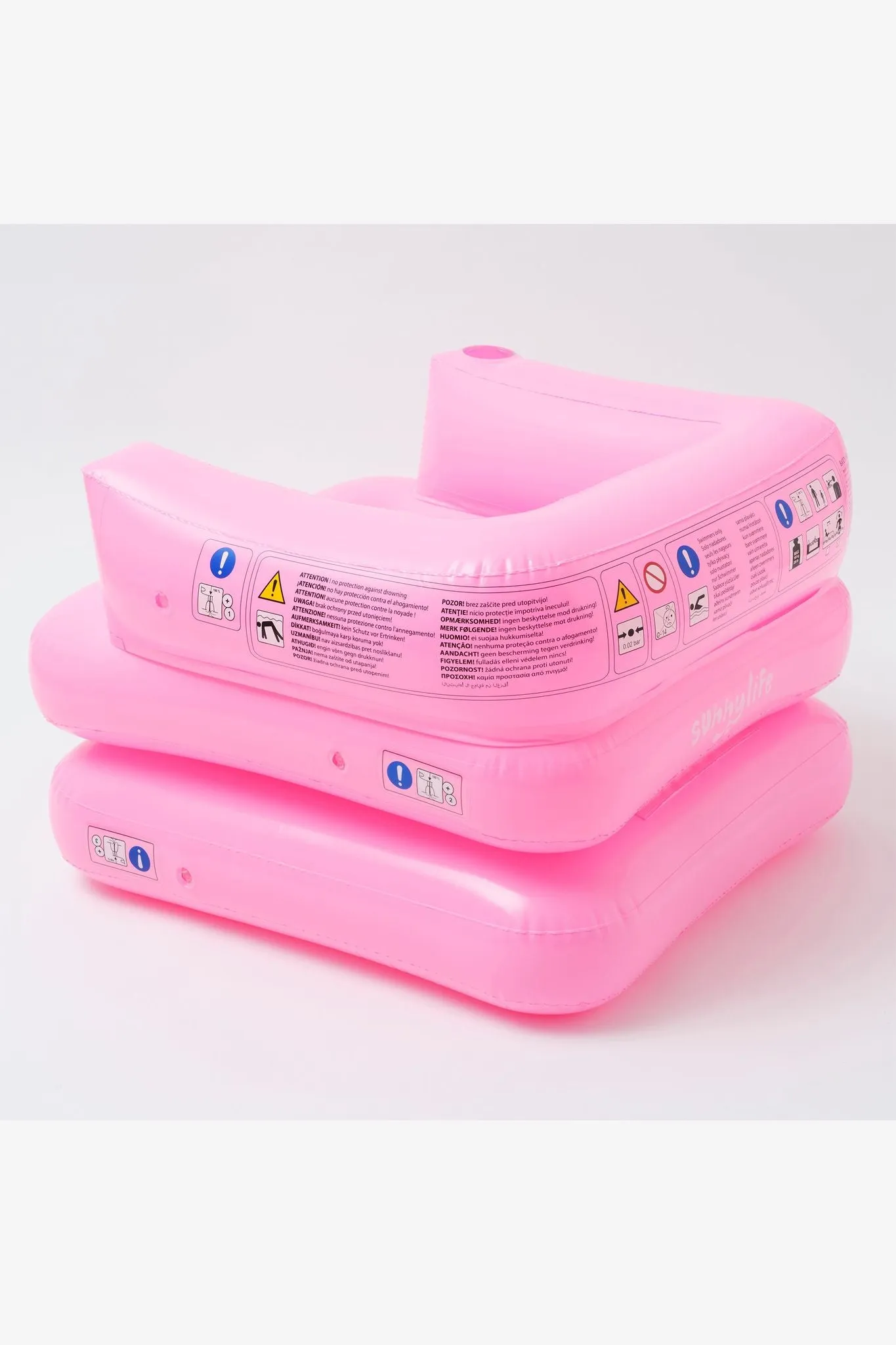 SUNNYLIFE INFLATABLE LILO CHAIR NEON PINK