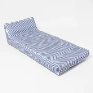 SUNNYLIFE LUXE LIE-ON LOUNGER FLOAT - LE WEEKEND NAVY