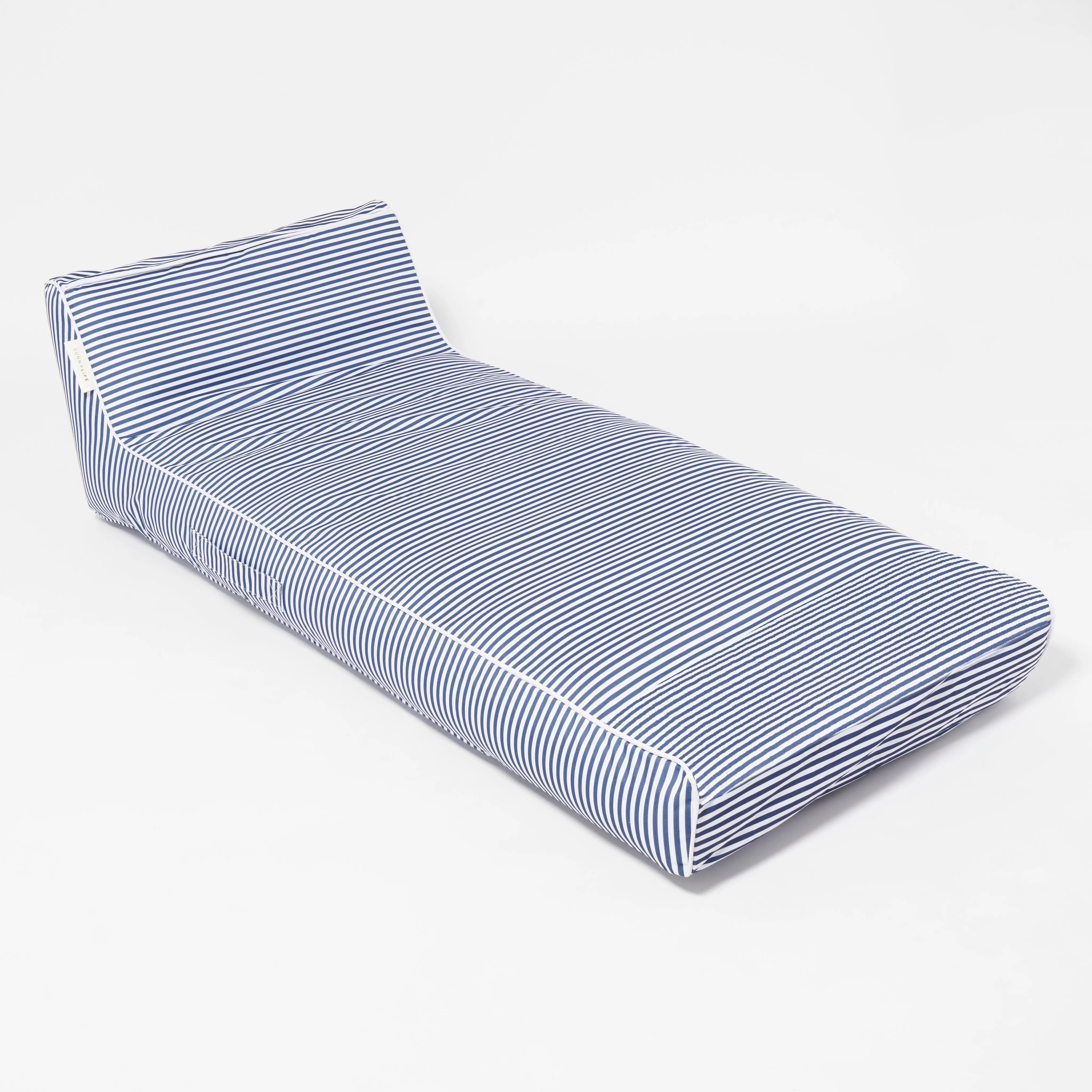 SUNNYLIFE LUXE LIE-ON LOUNGER FLOAT - LE WEEKEND NAVY