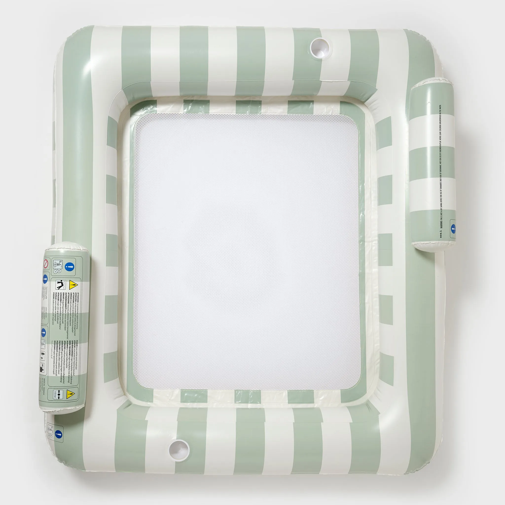 SUNNYLIFE LUXE TWIN HAMMOCK FLOAT - THE VACAY SOFT OLIVE